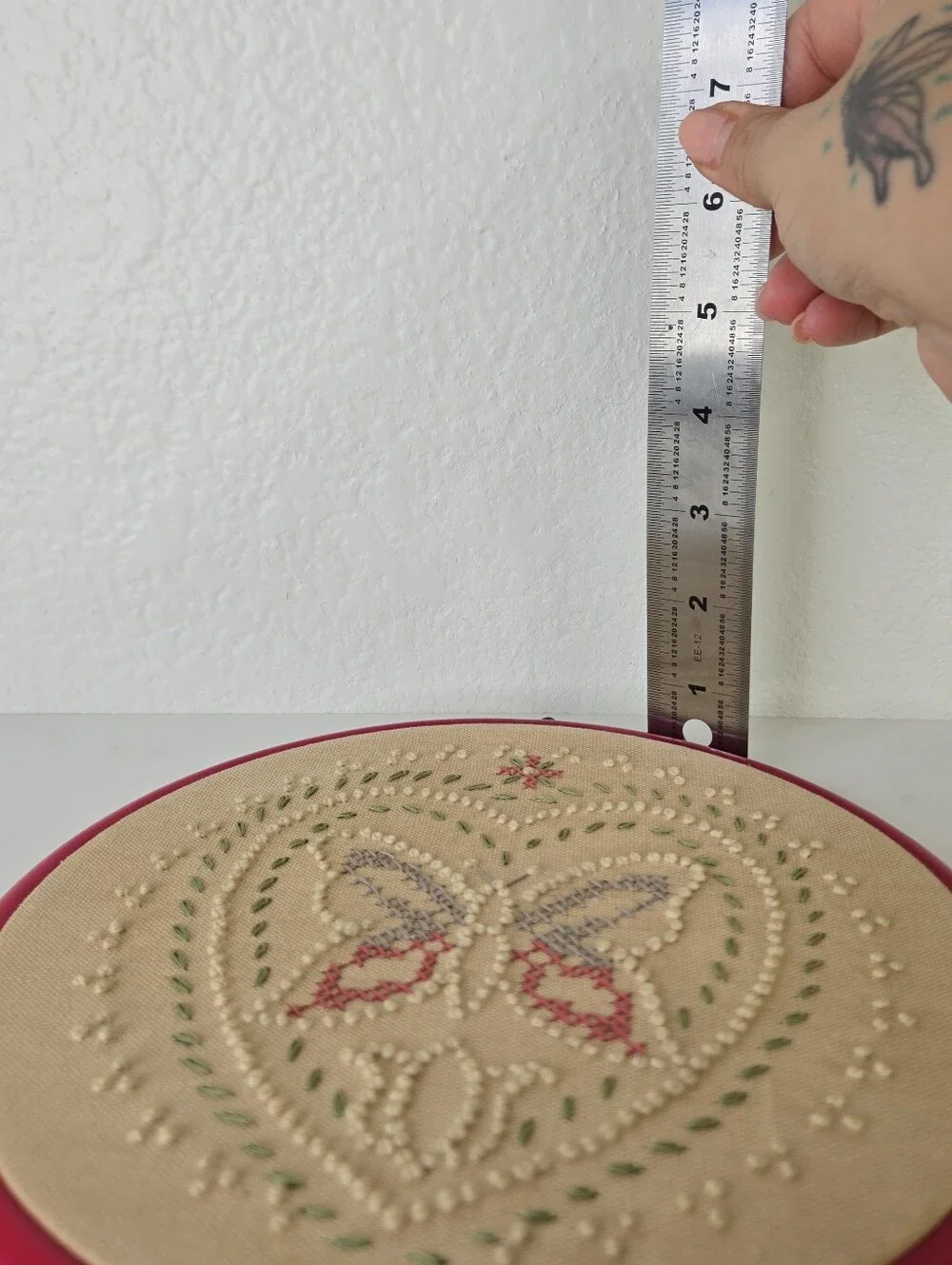 Vtg‎ WonderArt Candlewick Classics Butterfly Embroidery 8